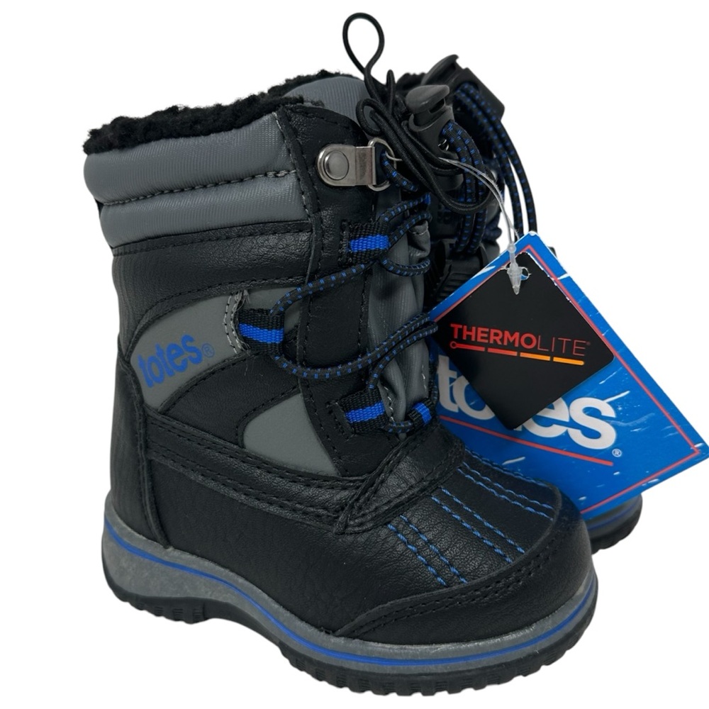 Totes Little Boys Toddler 5 Sammy Waterproof Insulated Winter
Snow Boots